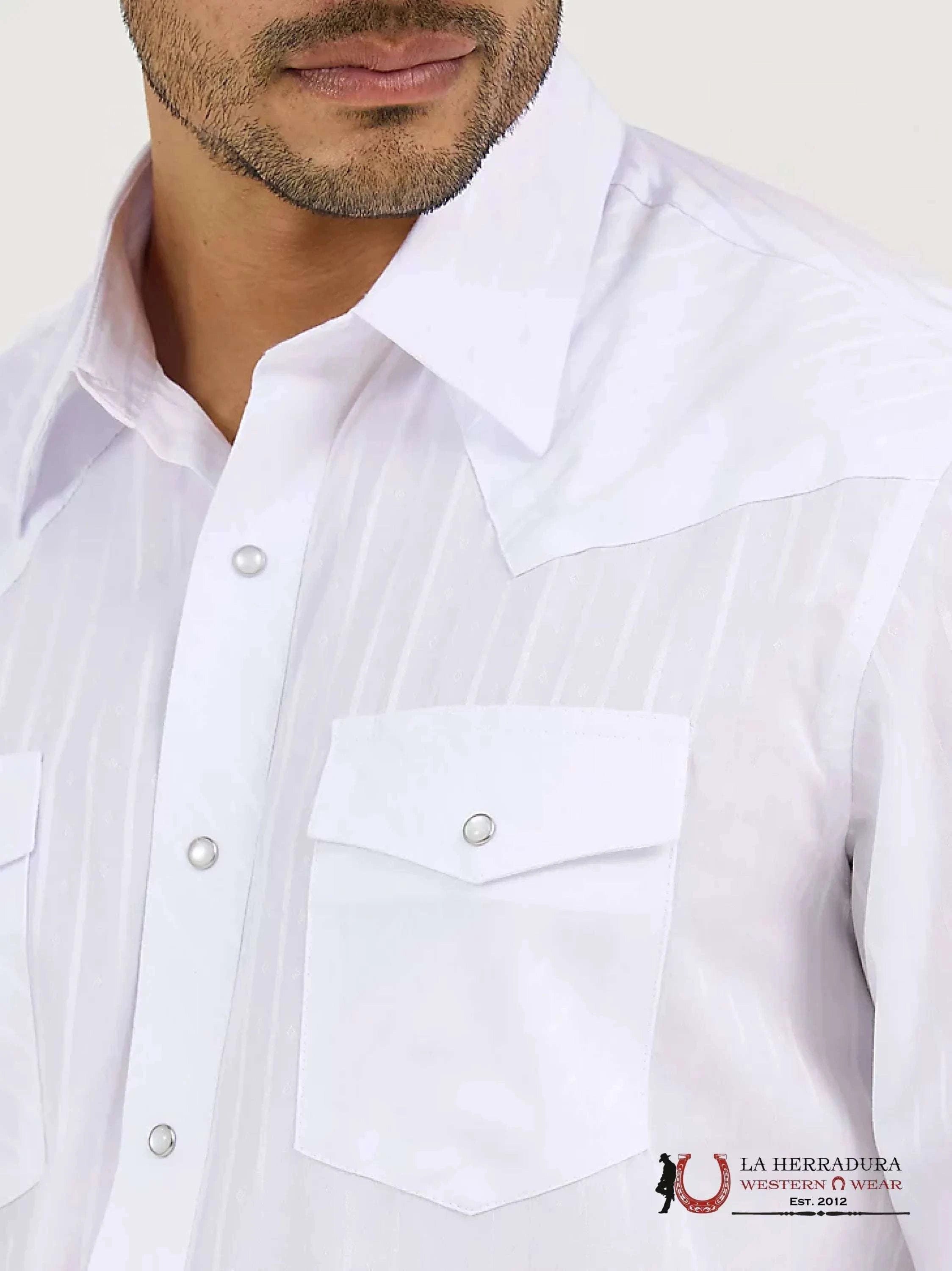 WRANGLER WHITE CLASSIC FIT SHIRT 75221WH ROPA HOMBRES