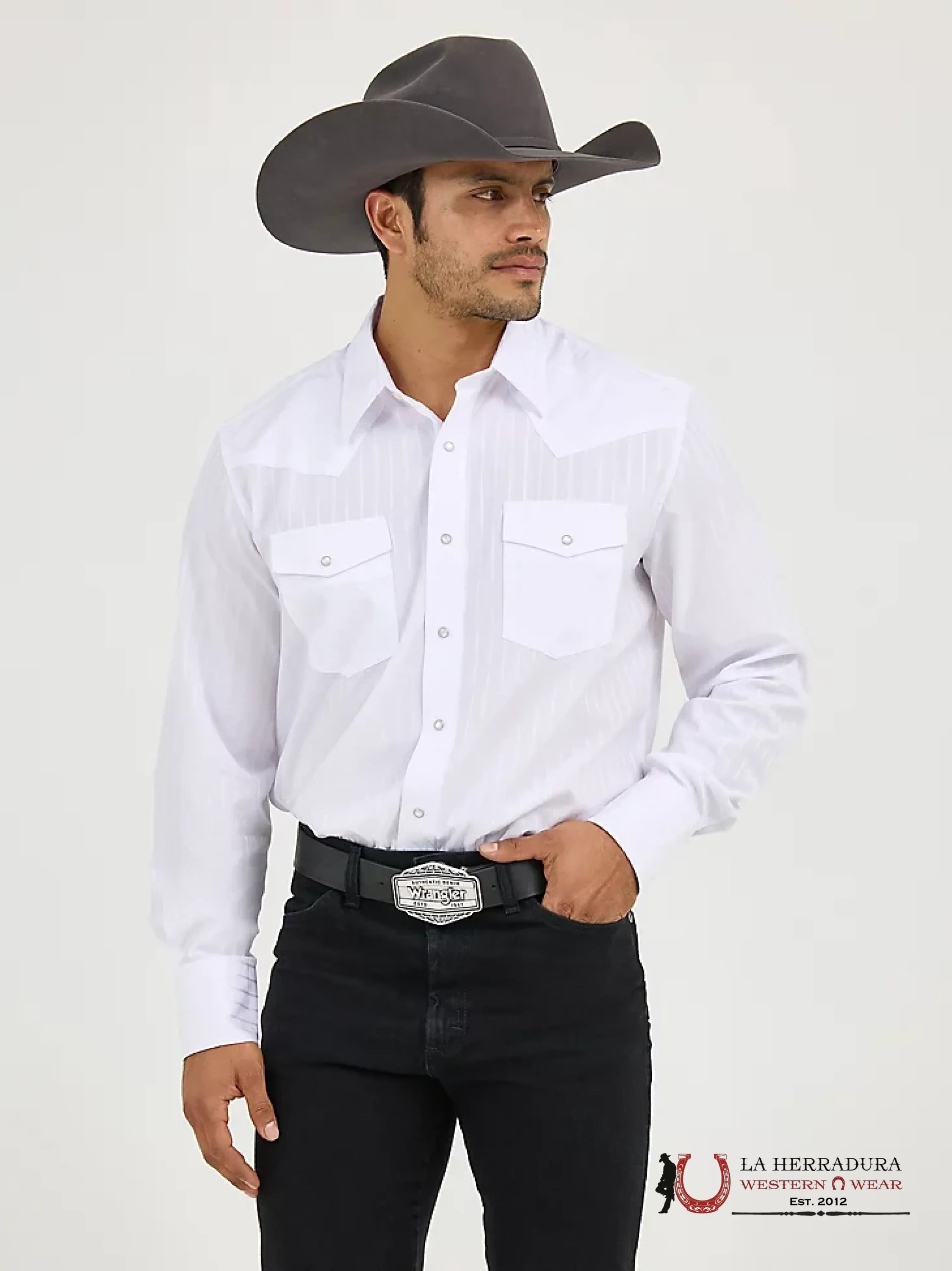 WRANGLER WHITE CLASSIC FIT SHIRT 75221WH ROPA HOMBRES
