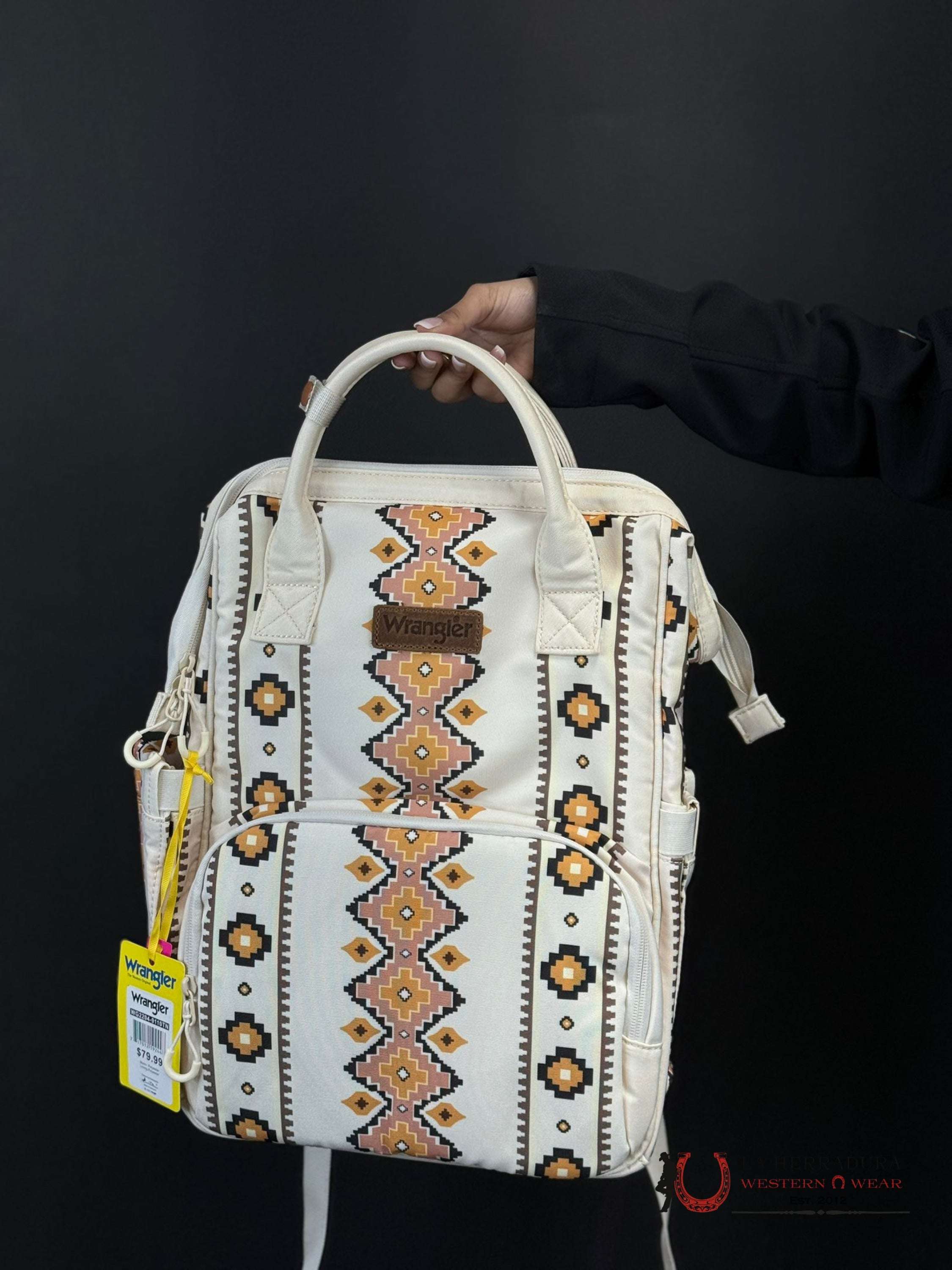 Wrangler White Orange Multi Aztec Women’s Handbag Ropa Mujeres
