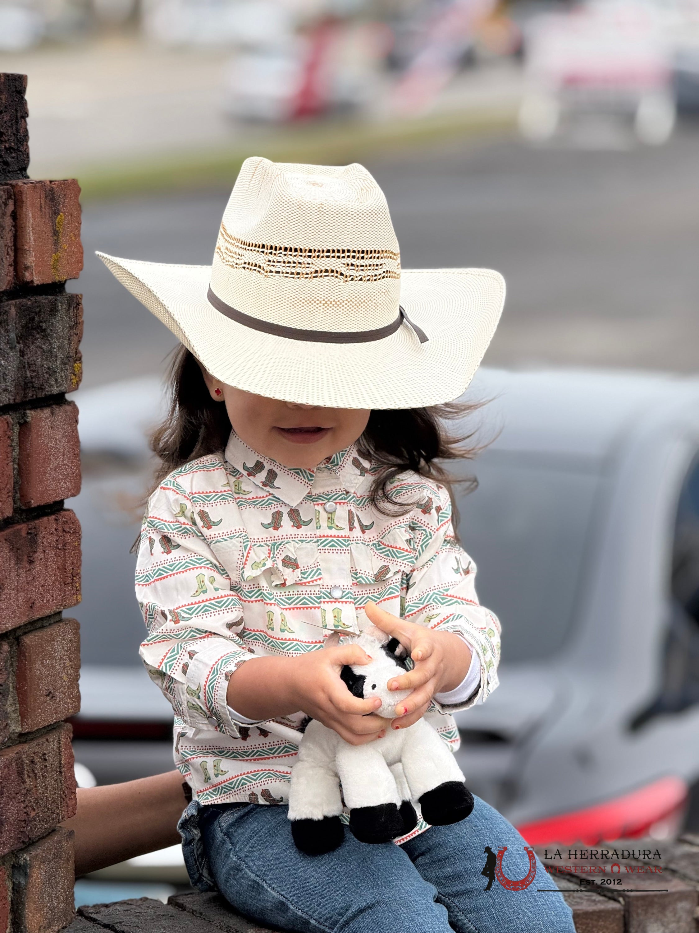 WRANGLER WHITE WITH BOOT PRINTS NIÑOS