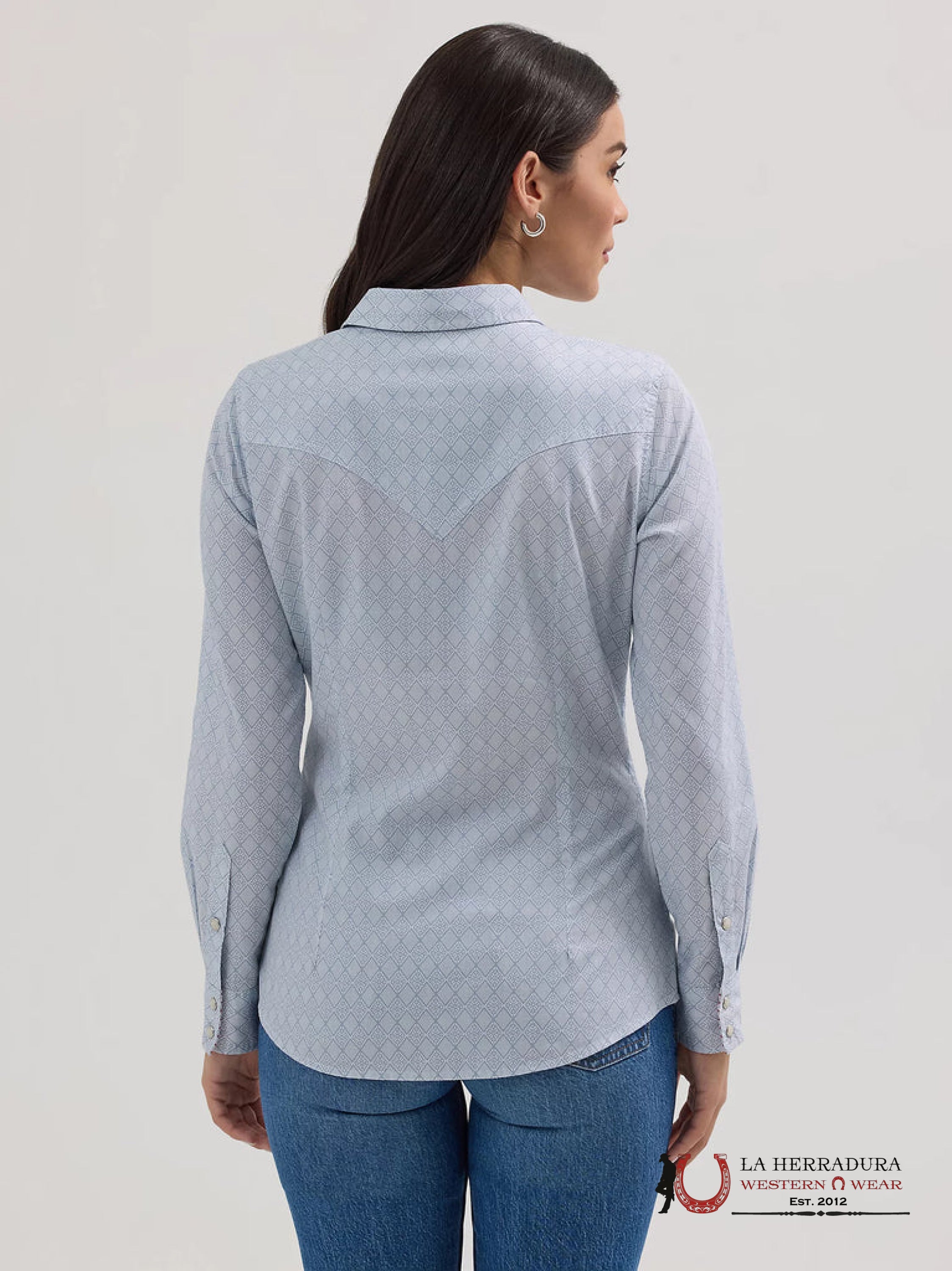 WRANGLER WOMEN Long Sleeve Blue Shirt 112364306 ROPA MUJERES