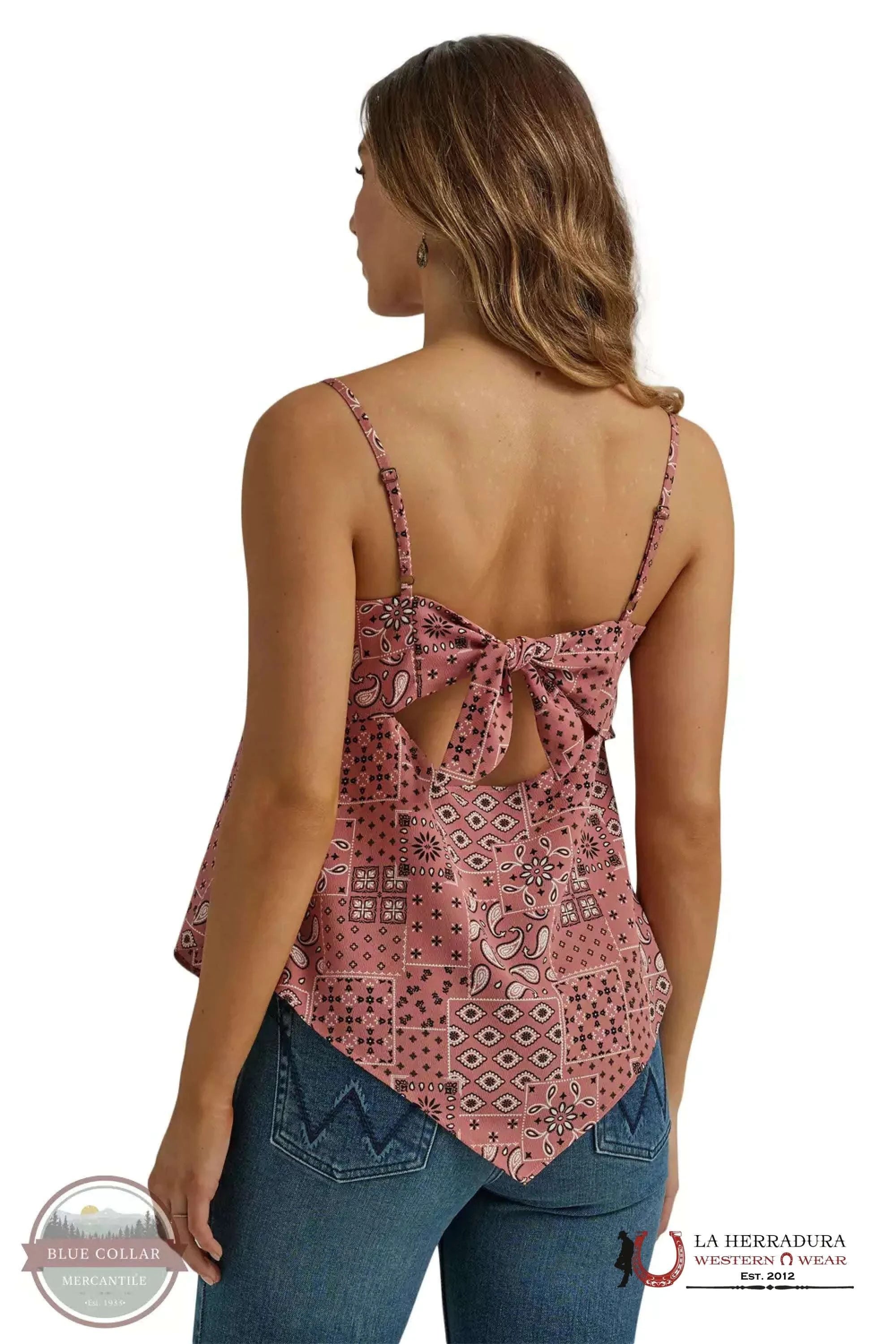 Wrangler Women Pink blouse with black print 112344851 ROPA MUJERES