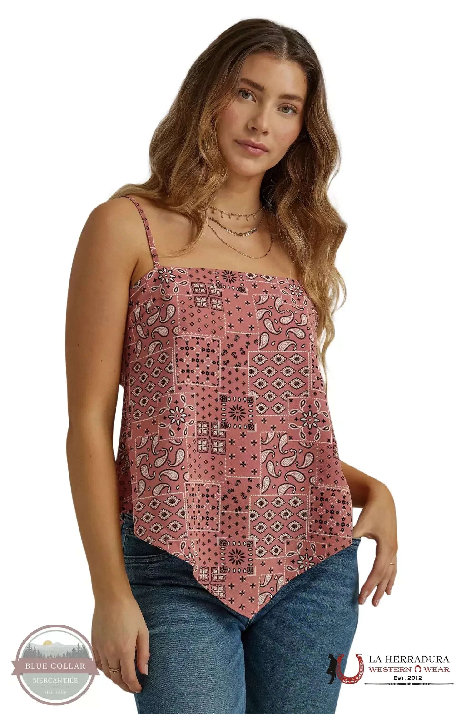 Wrangler Women Pink blouse with black print 112344851 ROPA MUJERES