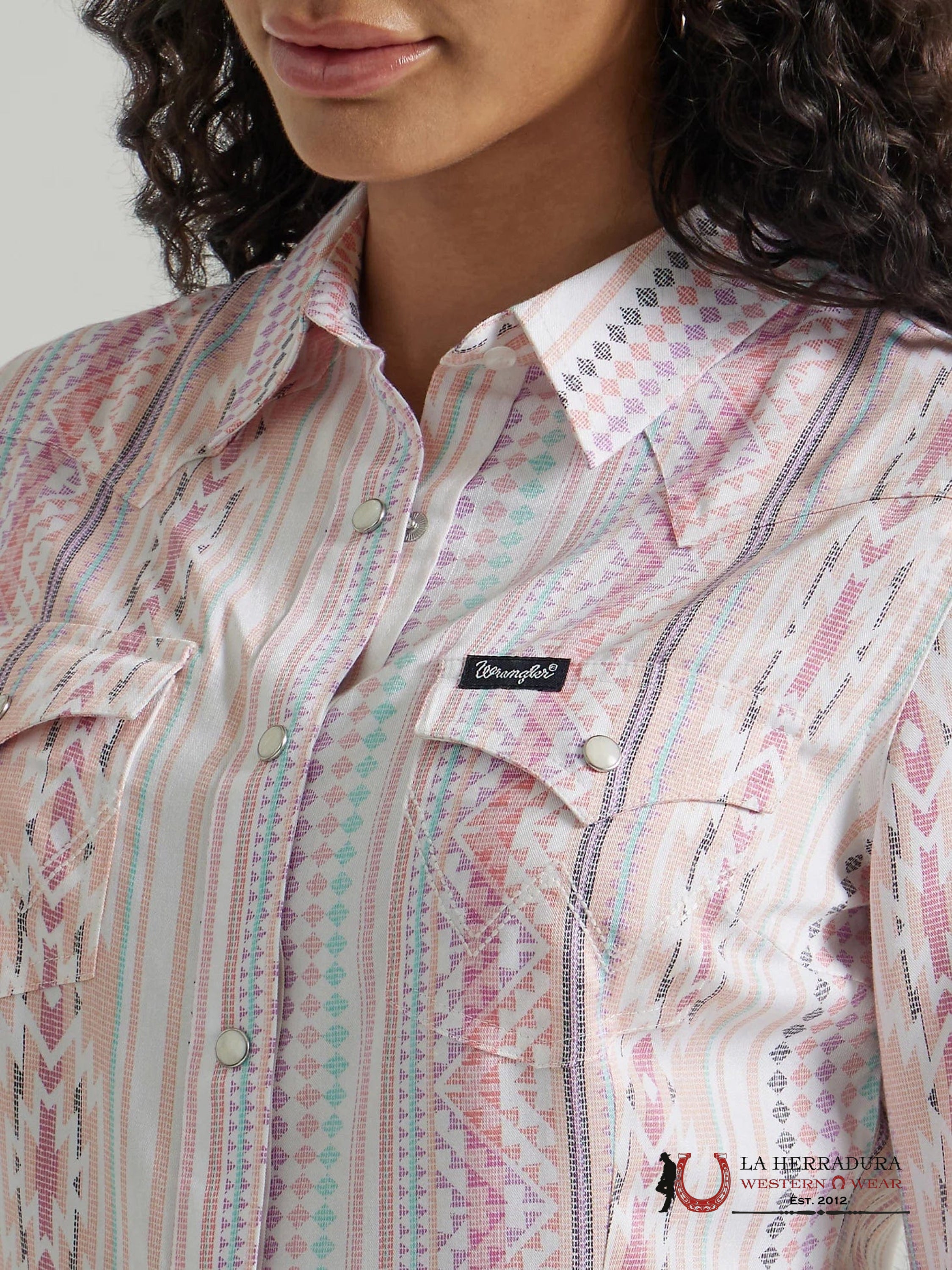 WRANGLER WOMEN PINK WESTERN PRINT 112347205 ROPA MUJERES