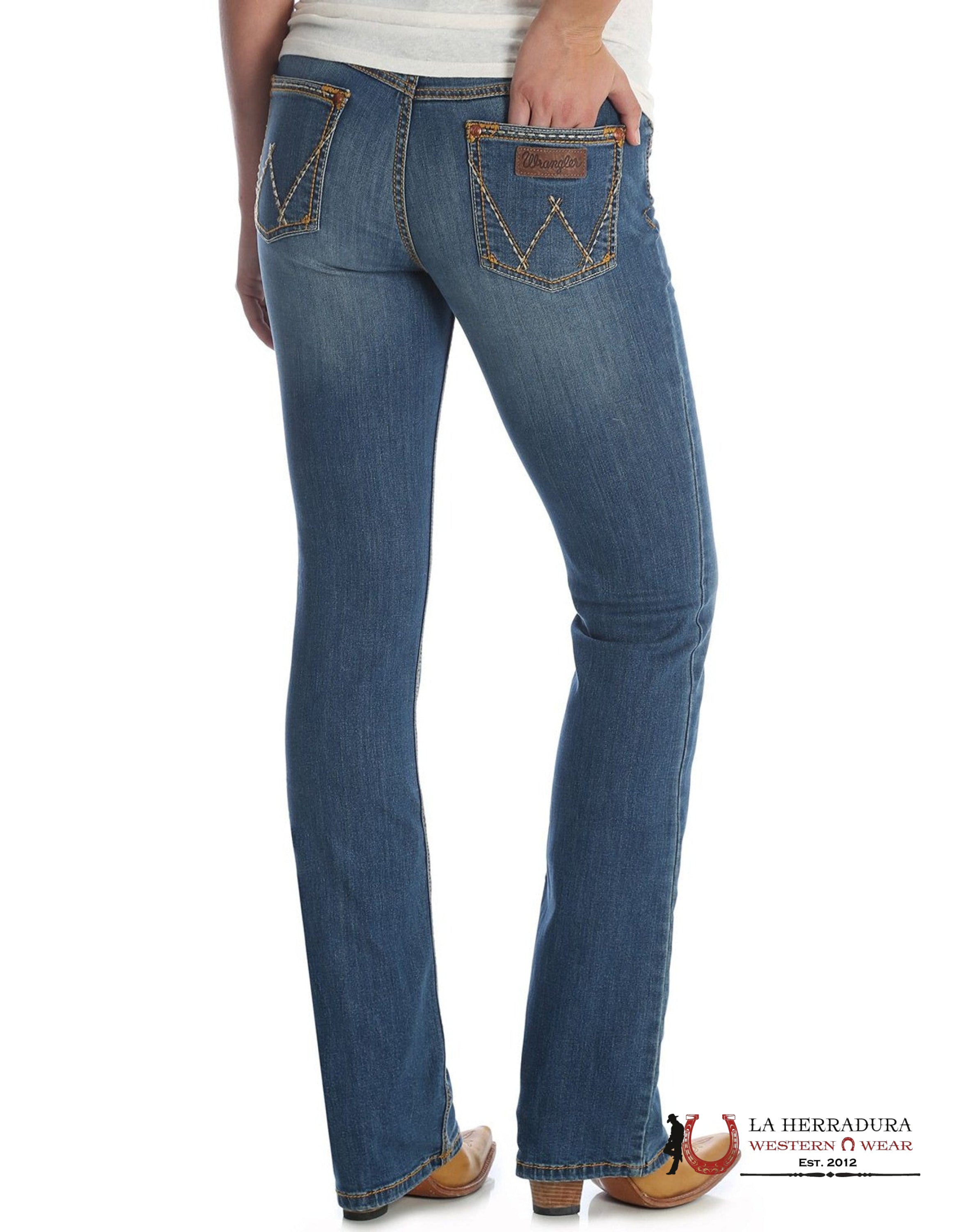 Wrangler Womens Retro Mae MID-rise Bootcut Jeans -1009MWZKM ROPA MUJERES