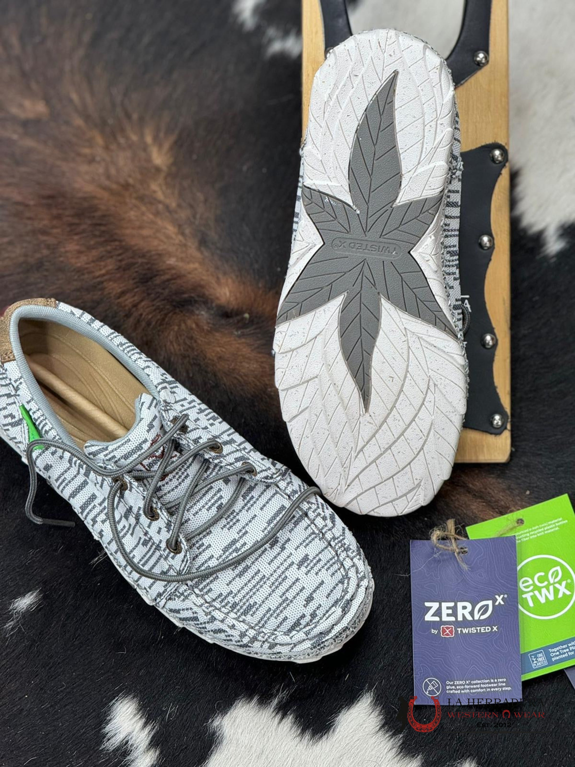 Zapatos Twisted X Zero White Grey Mujeres