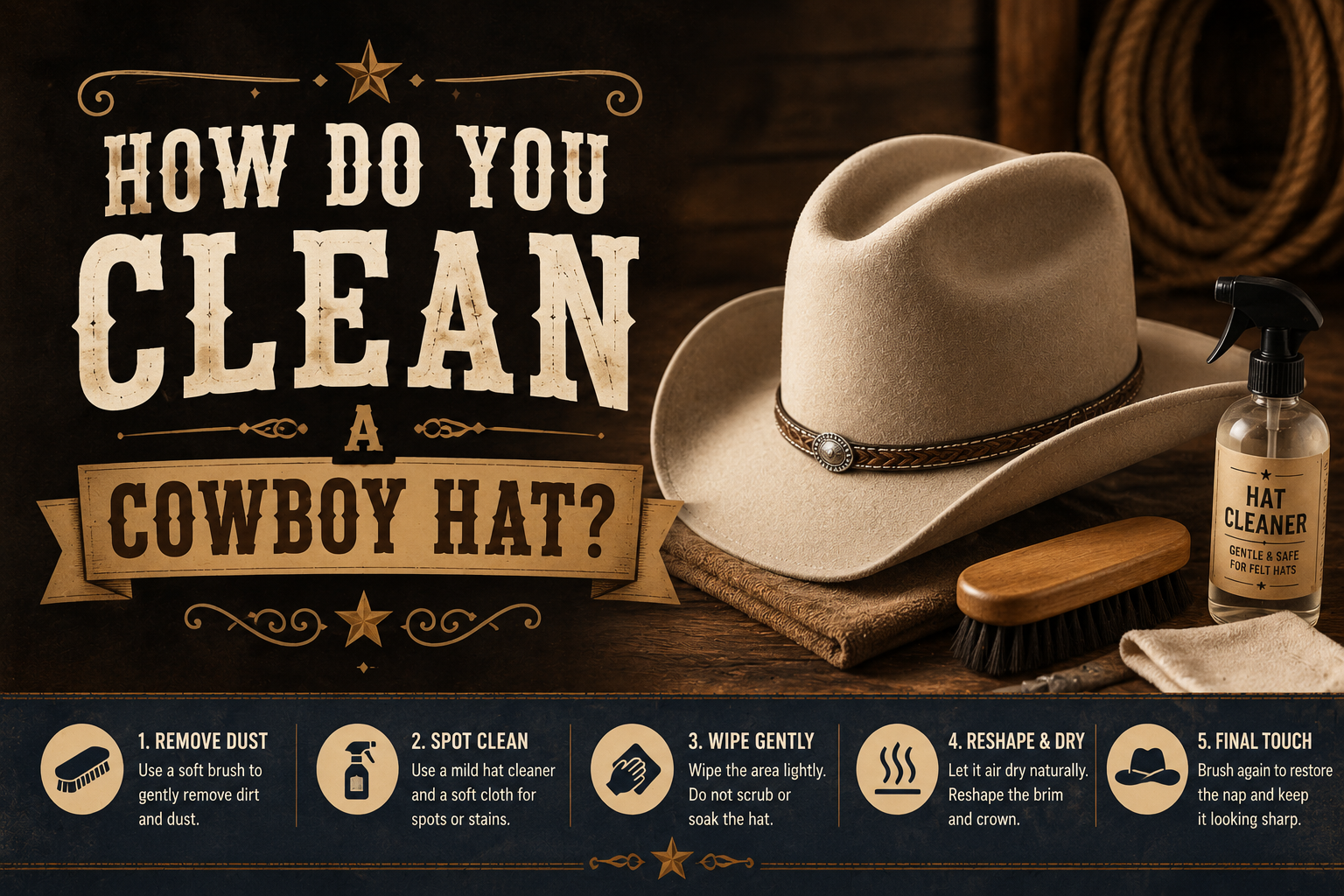 How Do You Clean a Cowboy Hat? A Complete Care Guide