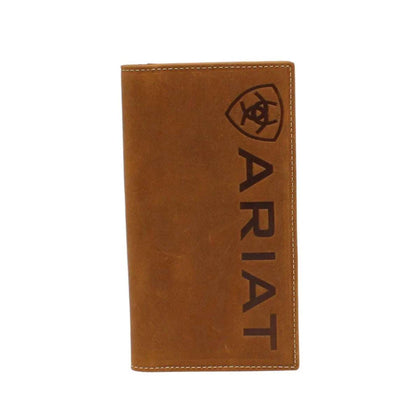 CARTERA PARA HOMBRE ARIAT MARRÓN ESTILO RODEO CON CUBRE CHEQUERA - A3545244