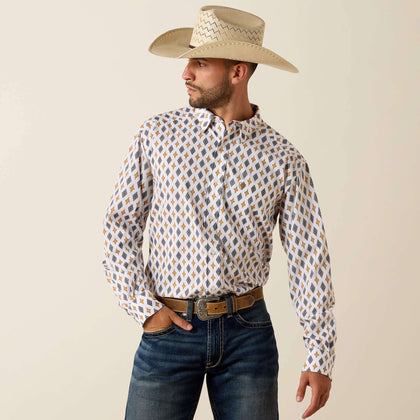 ARIAT MENS 360 AIRFLOW SHIRT WHITE 10071664