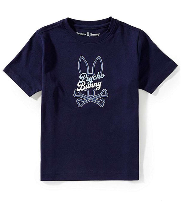 PSYCHO BUNNY KIDS GARRET GRÁFICA CAMISETA AZUL NOCHE KT0200025
