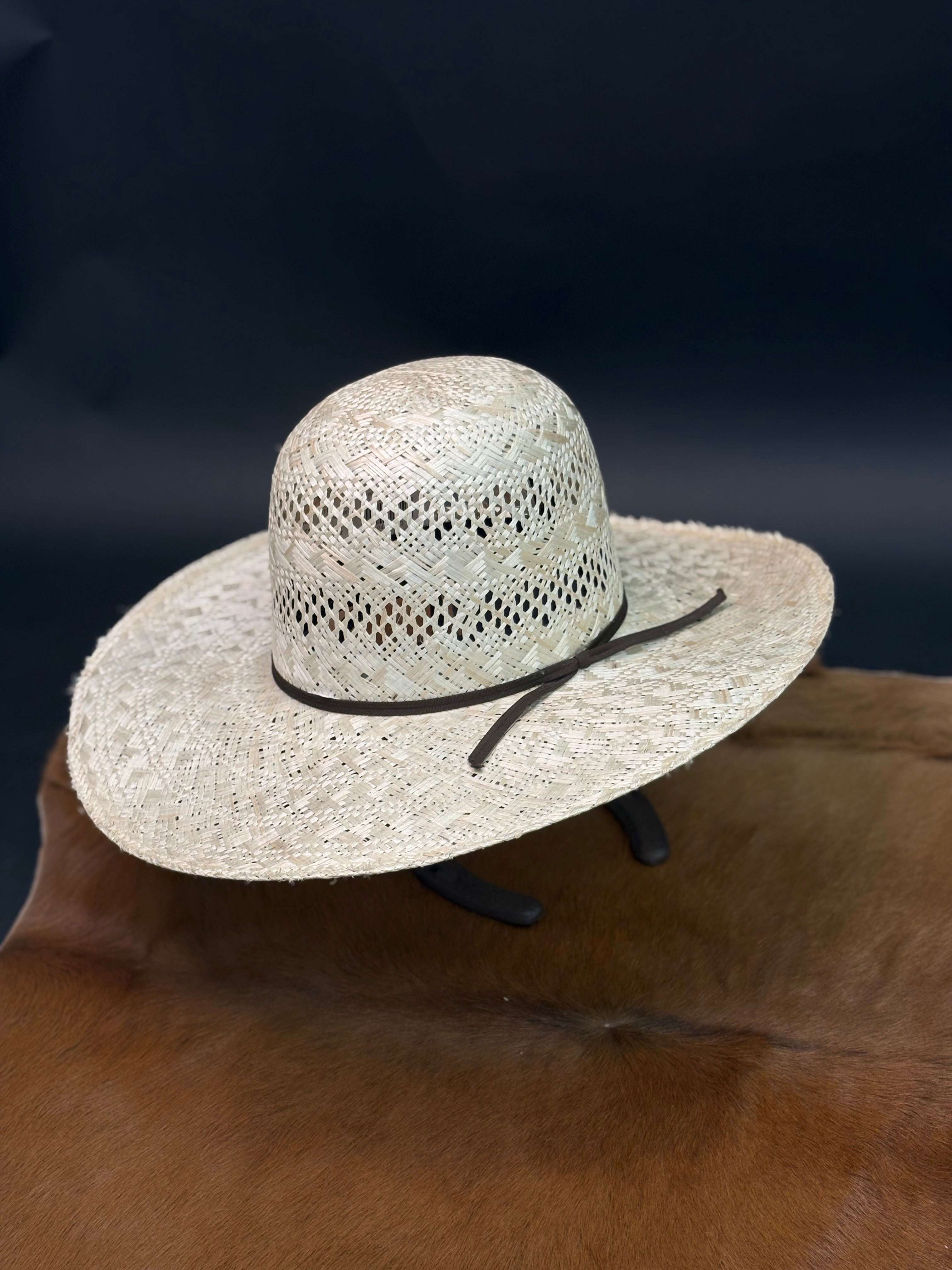 RODEO KING #14 OPEN CROWN STRAW HAT PRIME  25X... Laherradurawwnc.com