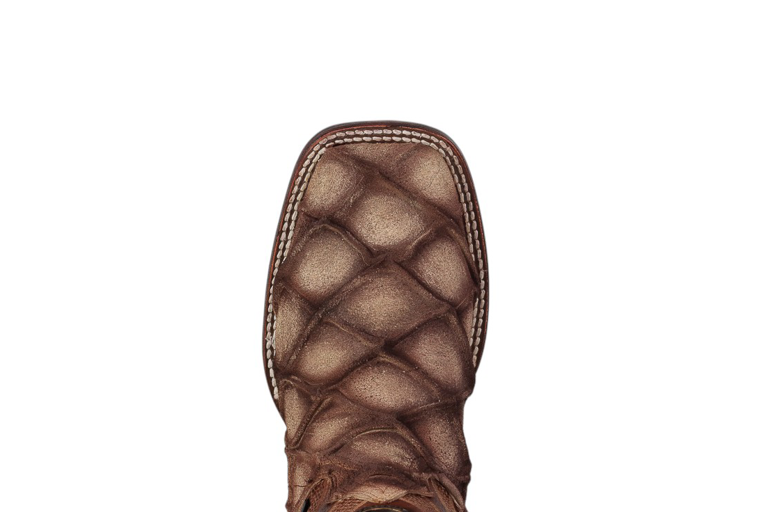 LA HERRADURA MENS DANIEL PIRARUCU DOBLILLADO GAM HUESO SQUARE TOE BOOT NEW BOOTS