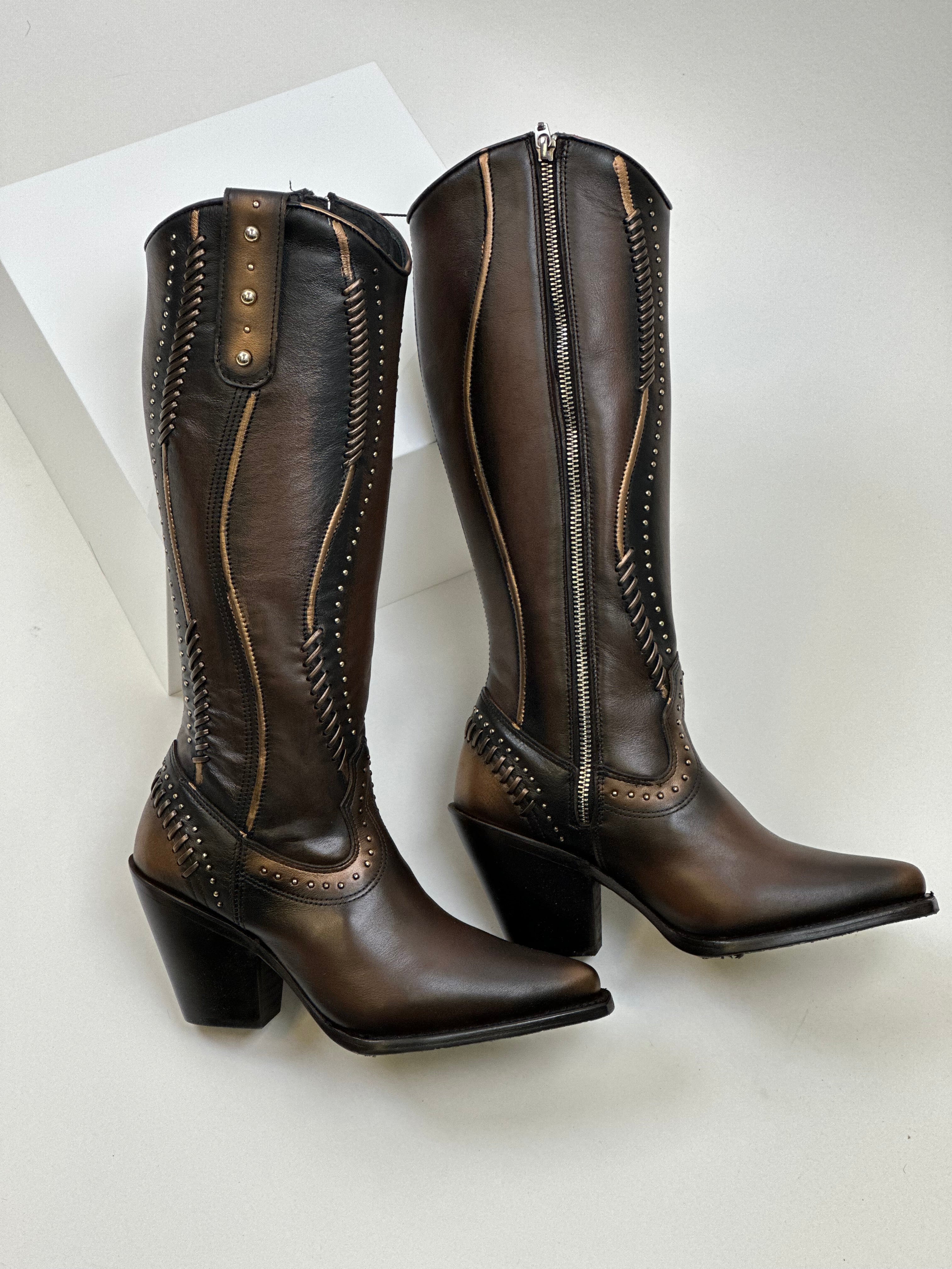 WOMEN’S CUADRA TALL BOOT RES VINTAGE CAMALEON BROWN SUAVE  CC260