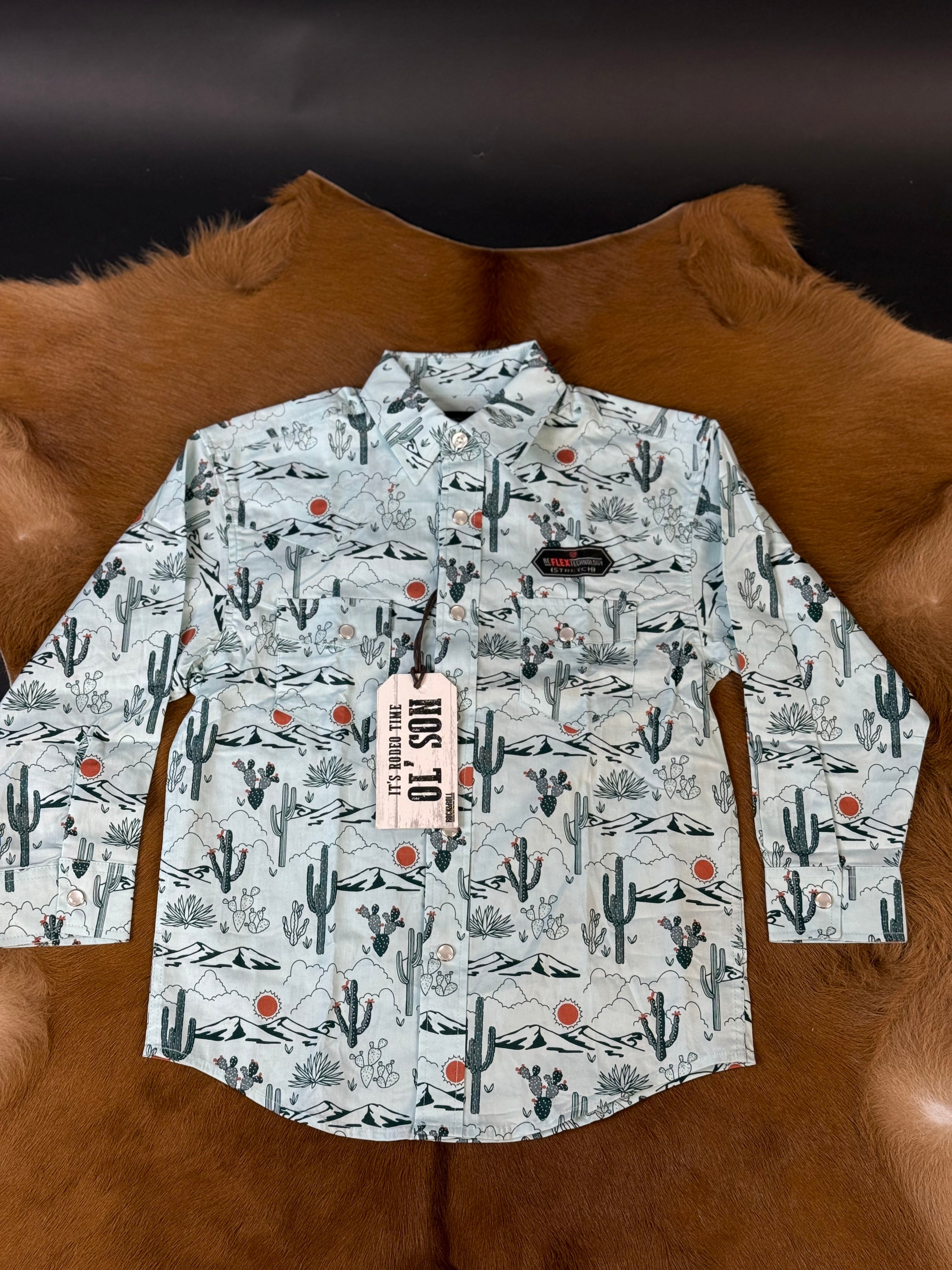 ROCK&ROLL BOY LS CONVERSATIONAL DALE SNAP MINT -RRBSOSR0Q7