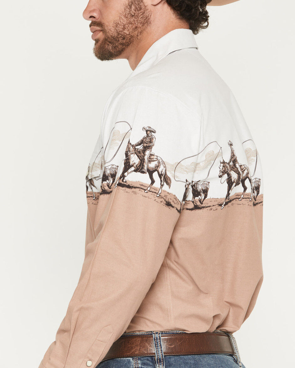 PANHANDLE MEN BROWN LONG SLEEVE SHIRT SMN2S07678