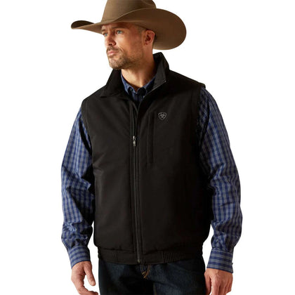 ARIAT CHALECO AISLANTE DE CREMALLERA NEGRO PARA HOMBRE FIELD 10062517