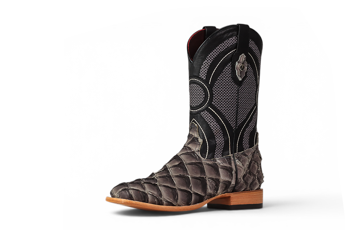 La Herradura LH008 Men's Mocking Bird Fish Square Toe Boots