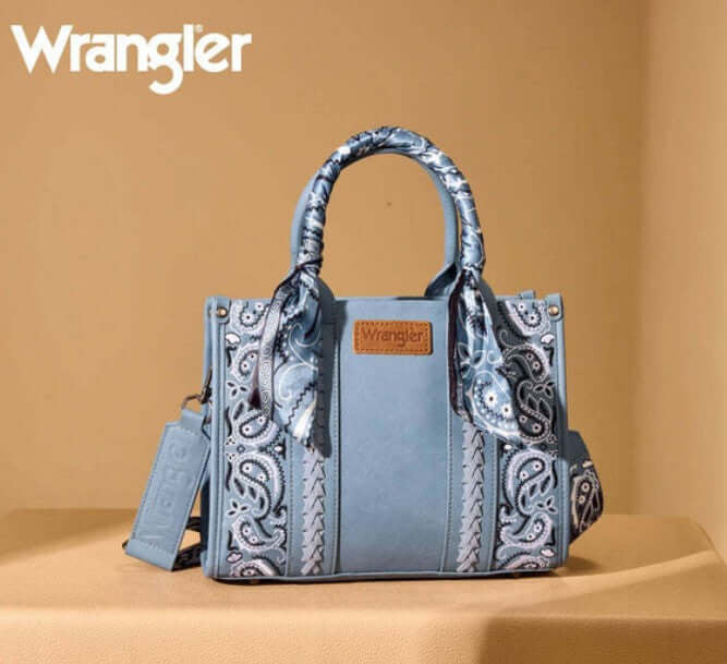 BOLSO TIPO TOTE CRUZADO CON ESTAMPADO PAISLEY PARA MUJER WRANGLER - JEAN PAISLEY WG331-8120SJN