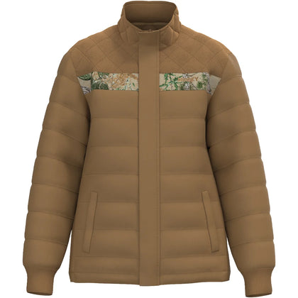 HOOEY MENS BANIFF BROWN PUFFER JACKET HJ2607TNCA