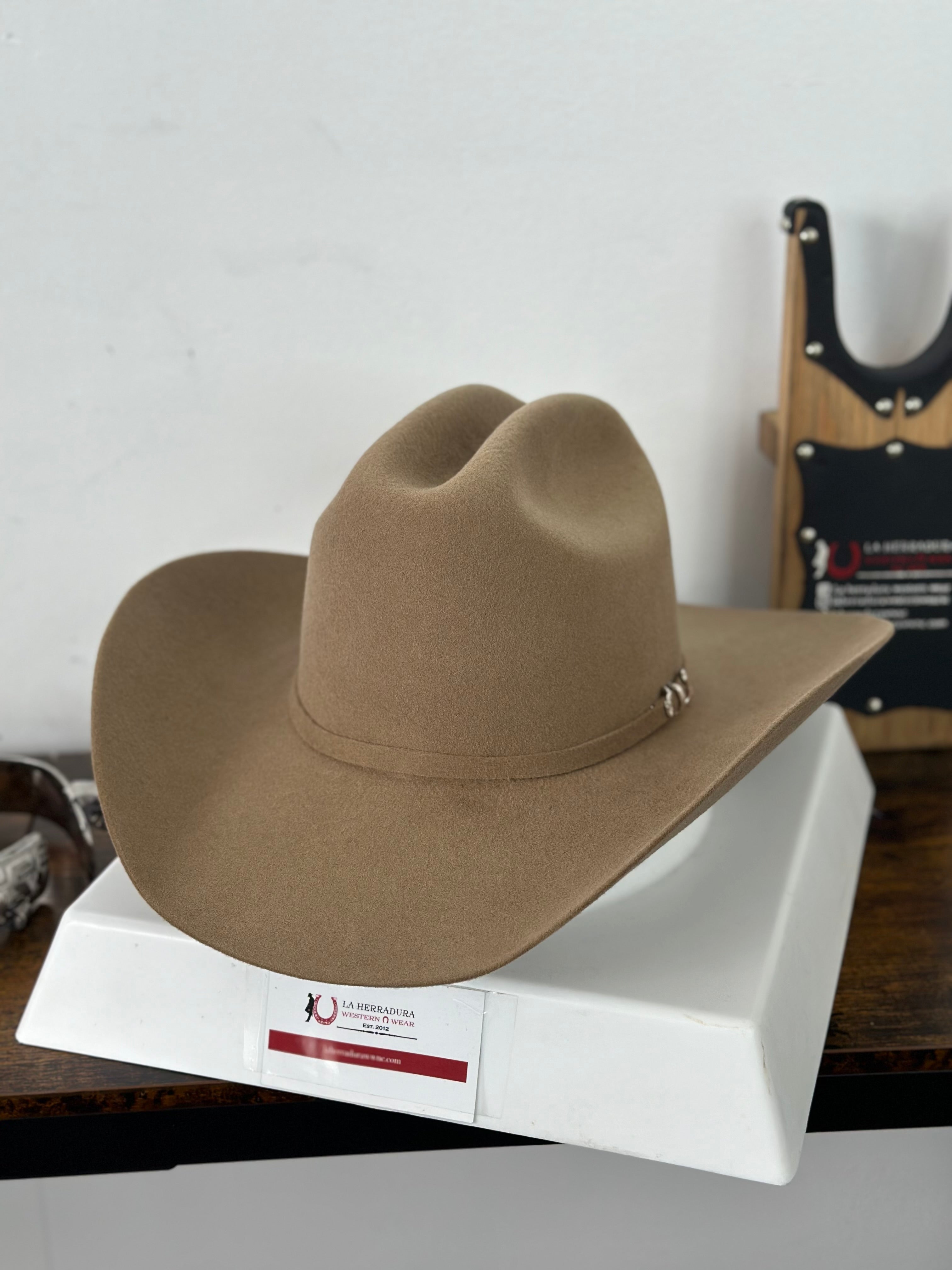 CUADRA 5X PYTHON CATTLEMAN FAWN FELT HAT