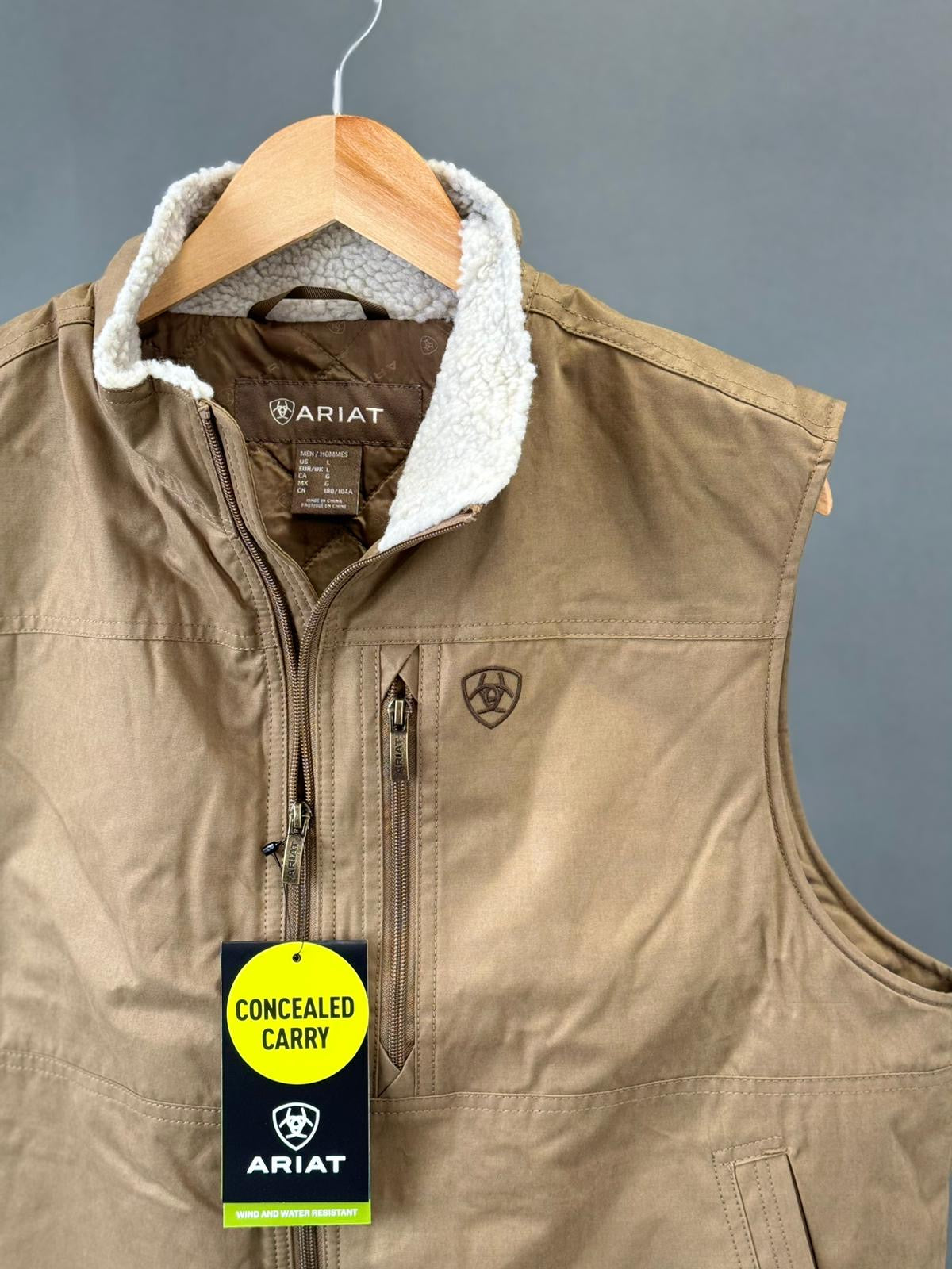 ARIAT Grizzly Canvas Ins Vest Cub