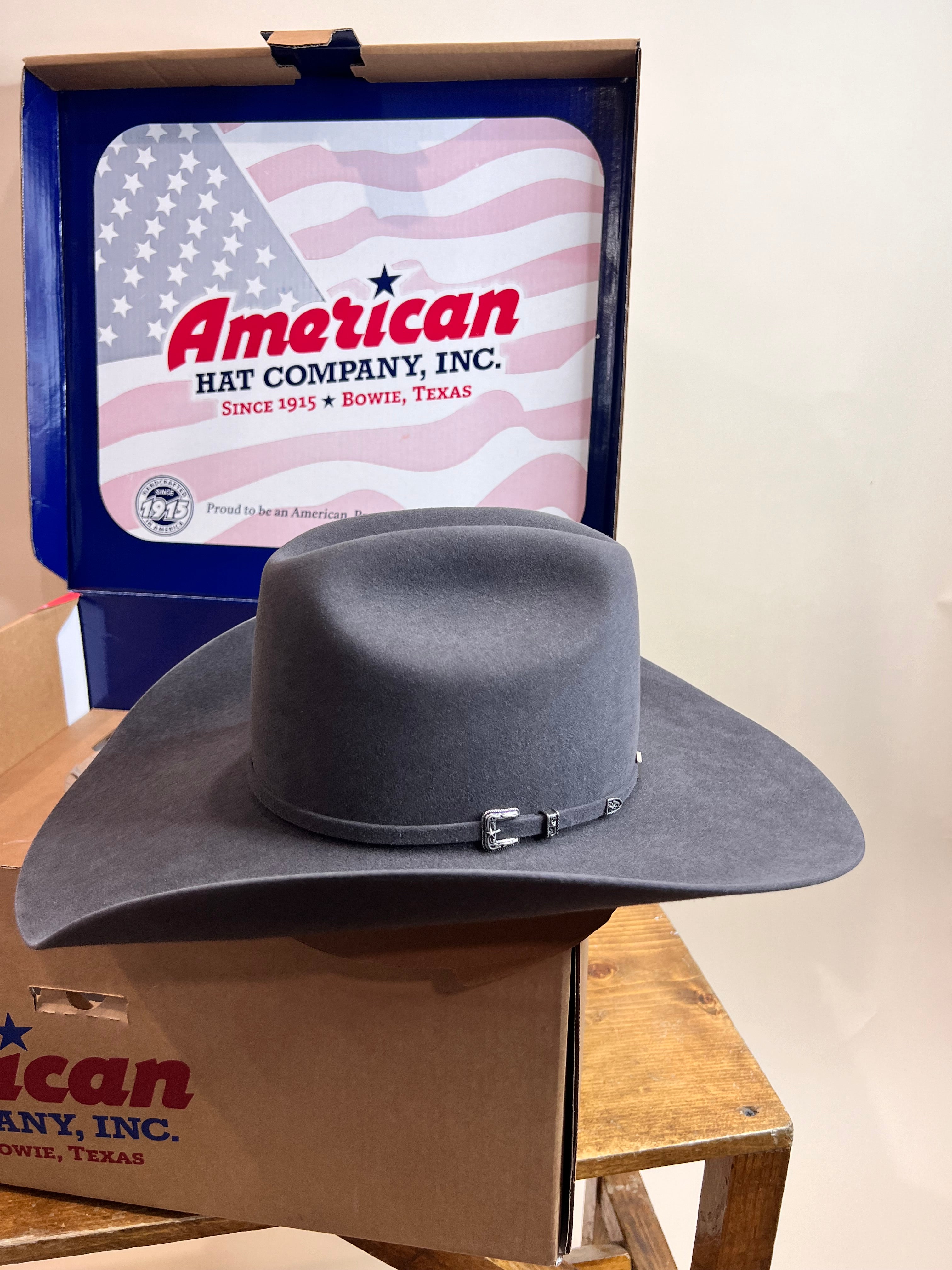 10X American Felt Hat Steel