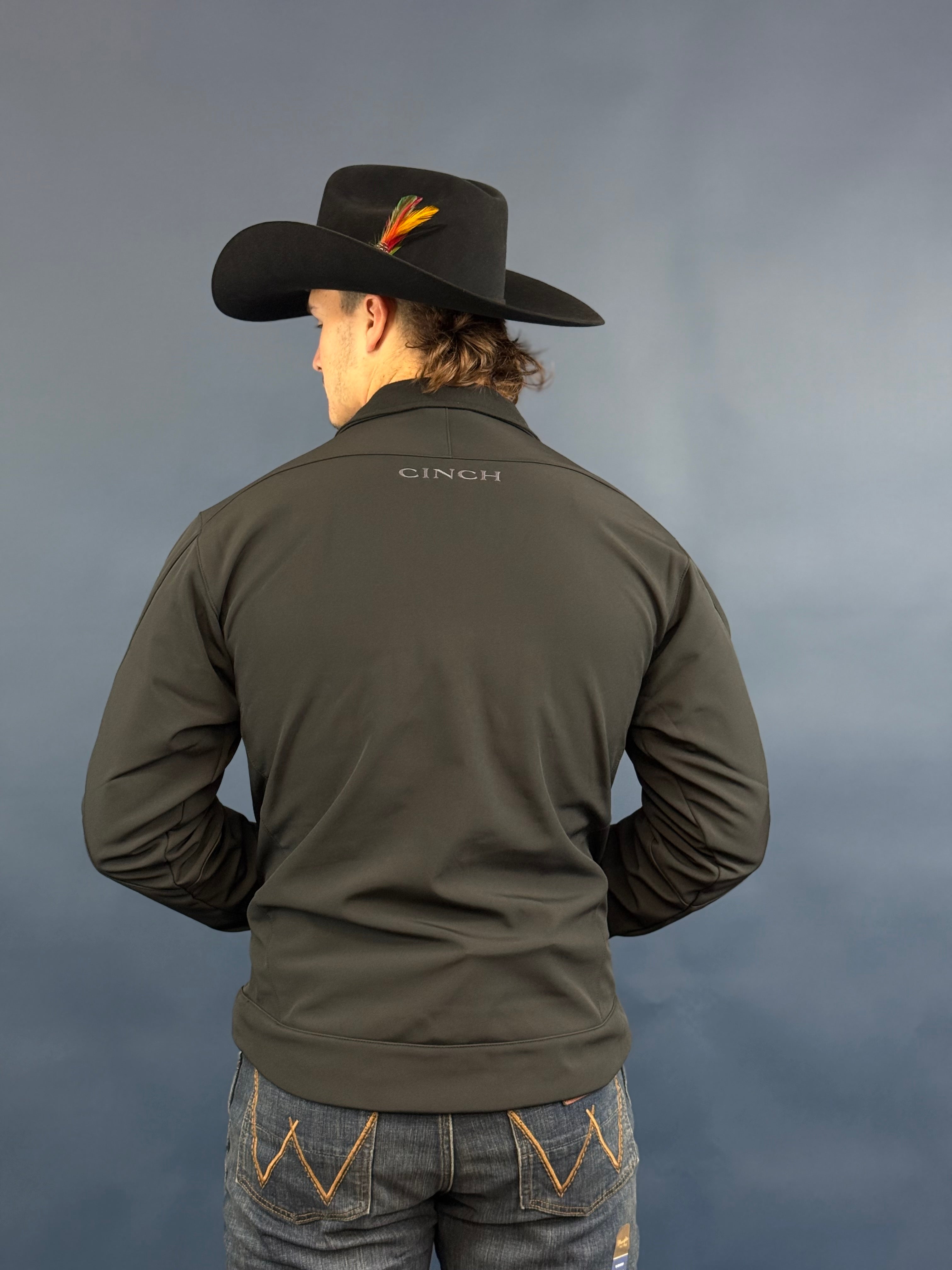 CINCH MENS BONDED CONCEALED CARRY JACKET- BLACK 4457