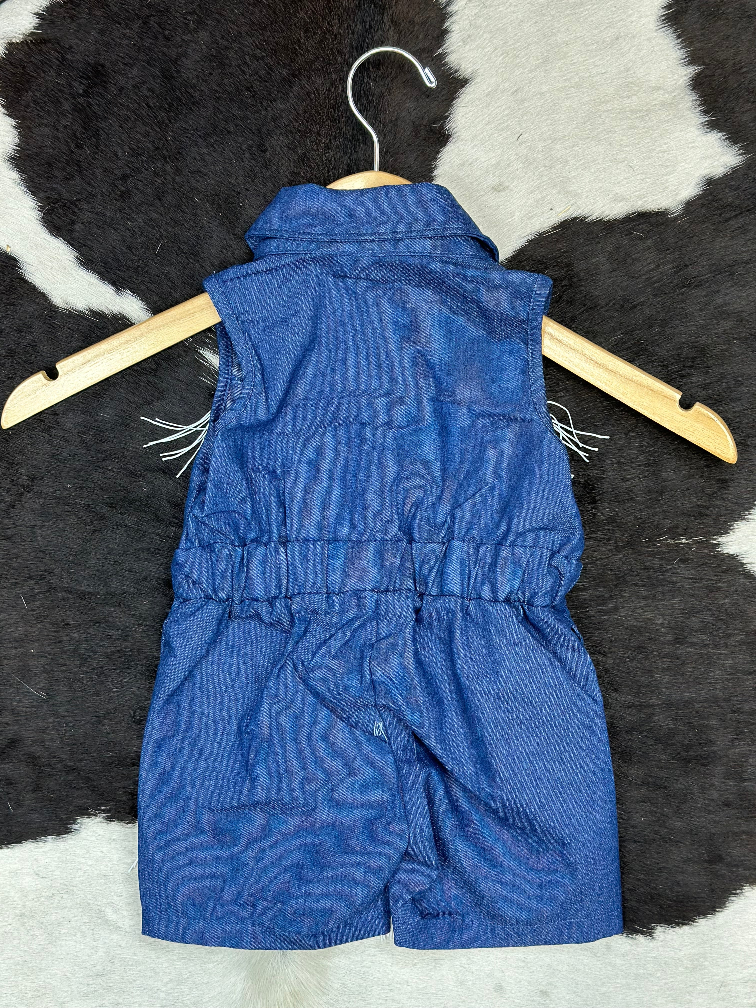 SHEA BABY DENIM VINTAGE ROMPER