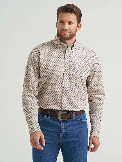 CAMISA WRANGLER GEORGE STRAIT MANGA LARGA PARA HOMBRE - 112369580
