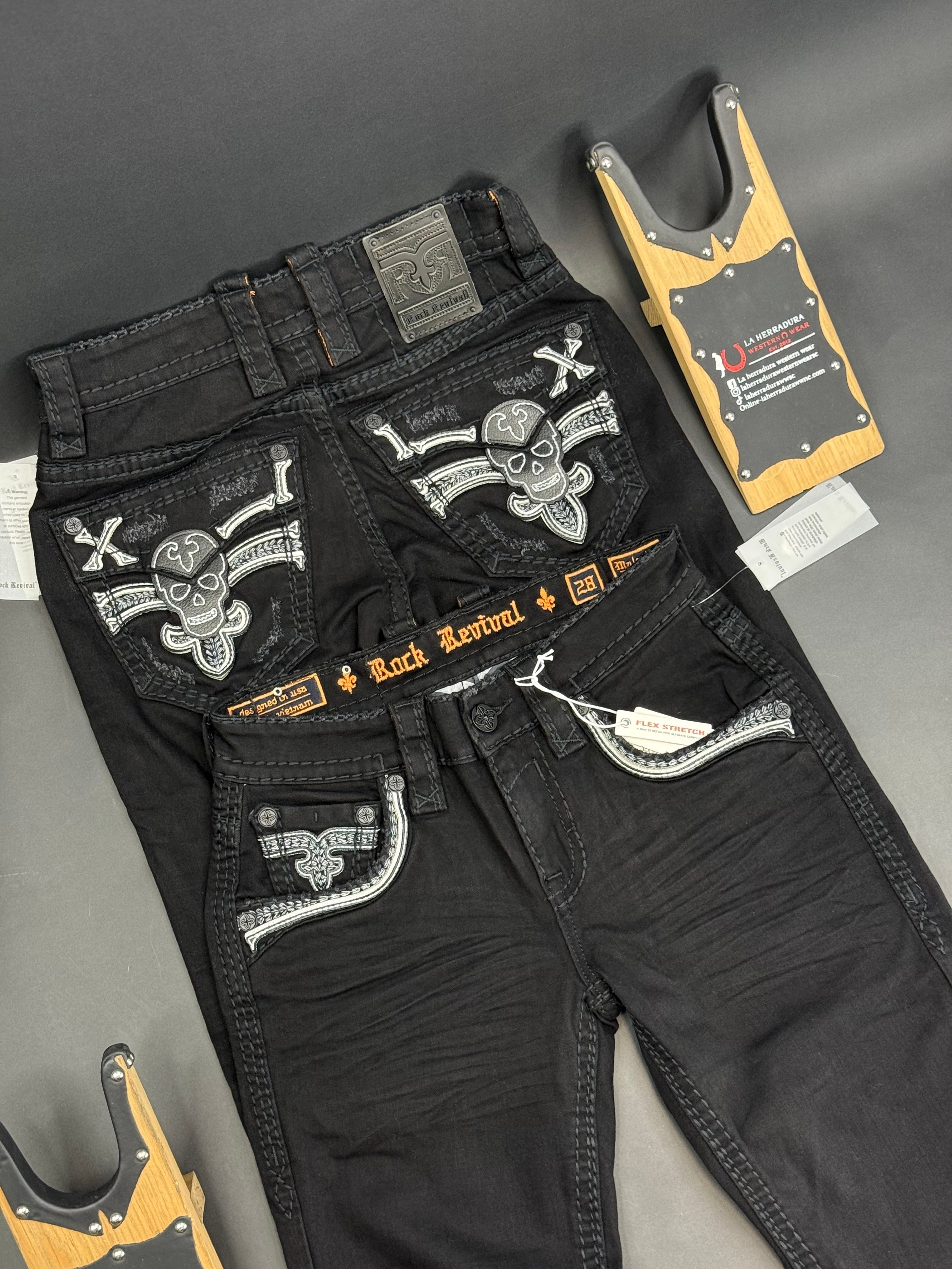 ROCK REVIVAL MALCOLM STRAIGHT MENS JEANS