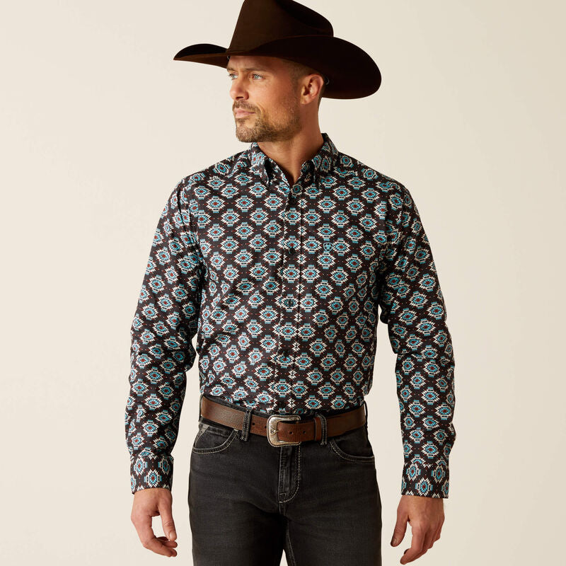 Ariat Paige Fitted Long Sleeve Shirt Black - 3919