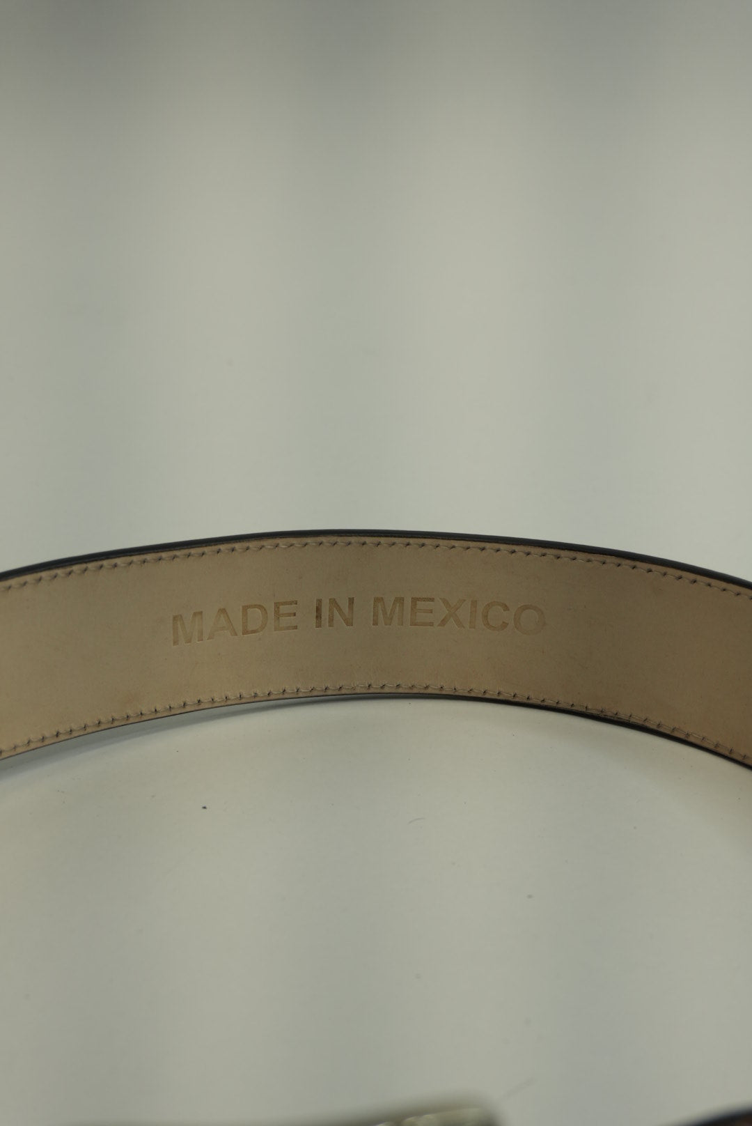 LA HERRADURA BELT 2 INCH BLACK/NAVY BLUE WITH WHITE NEW DESIGN