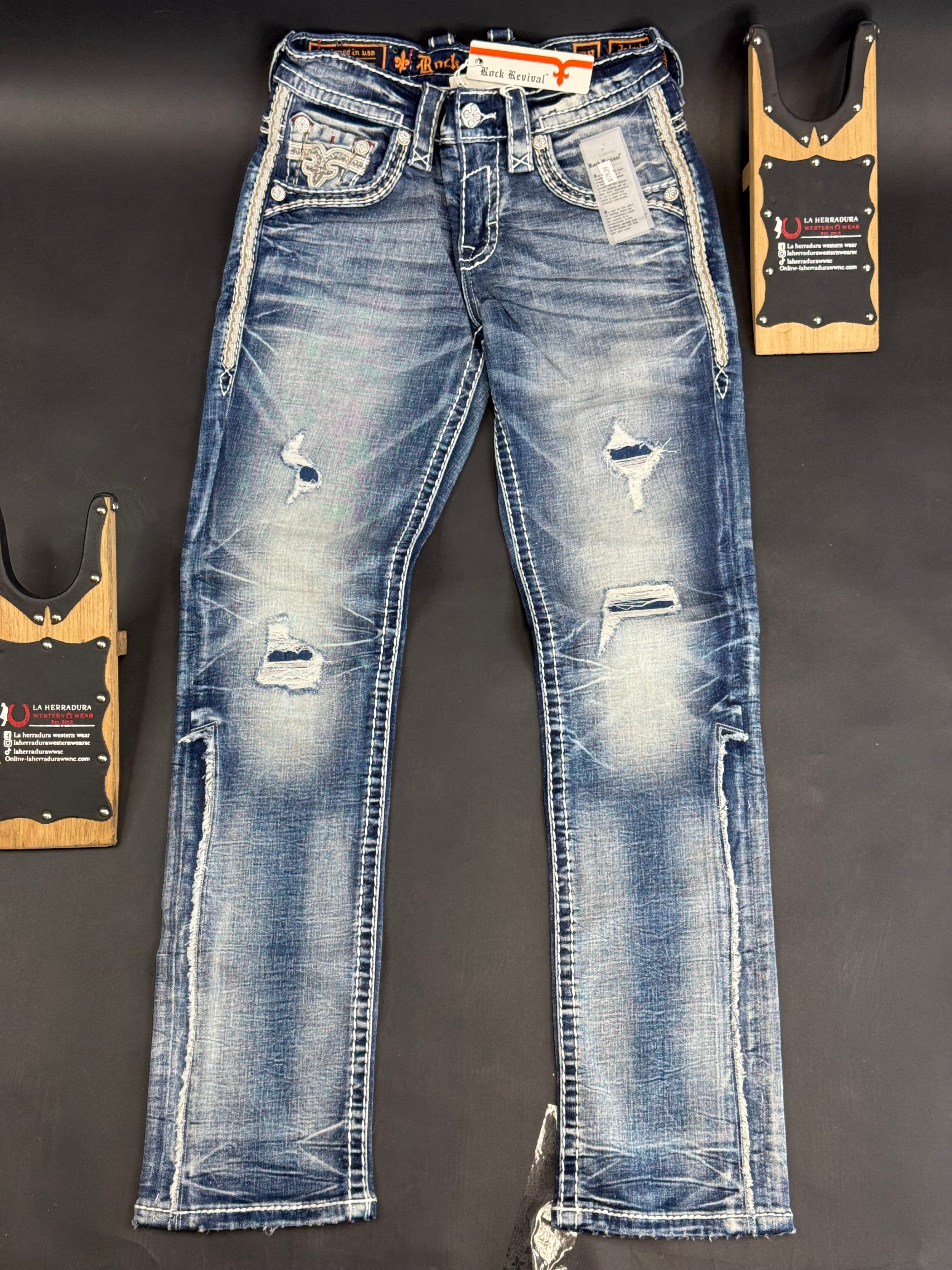 ROCK REVIVAL JAKUB STRAIGHT MENS JEANS