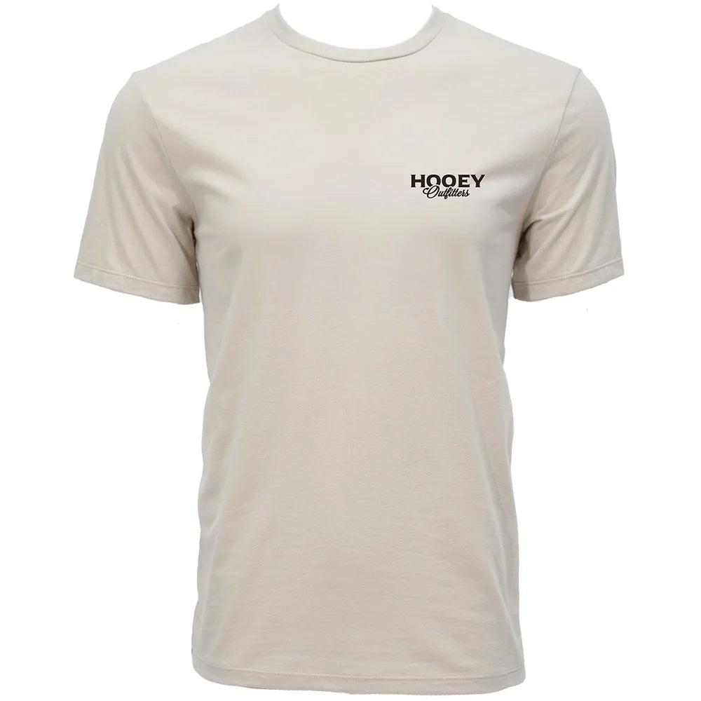 MEN HOOEY T-SHIRT CREAM CREW NECK WITH BIRD DOG LOGO ON BACK- HT2614CR