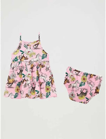 VESTIDO VAQUERA ROSA FLORAL WRANGLER - 112379472
