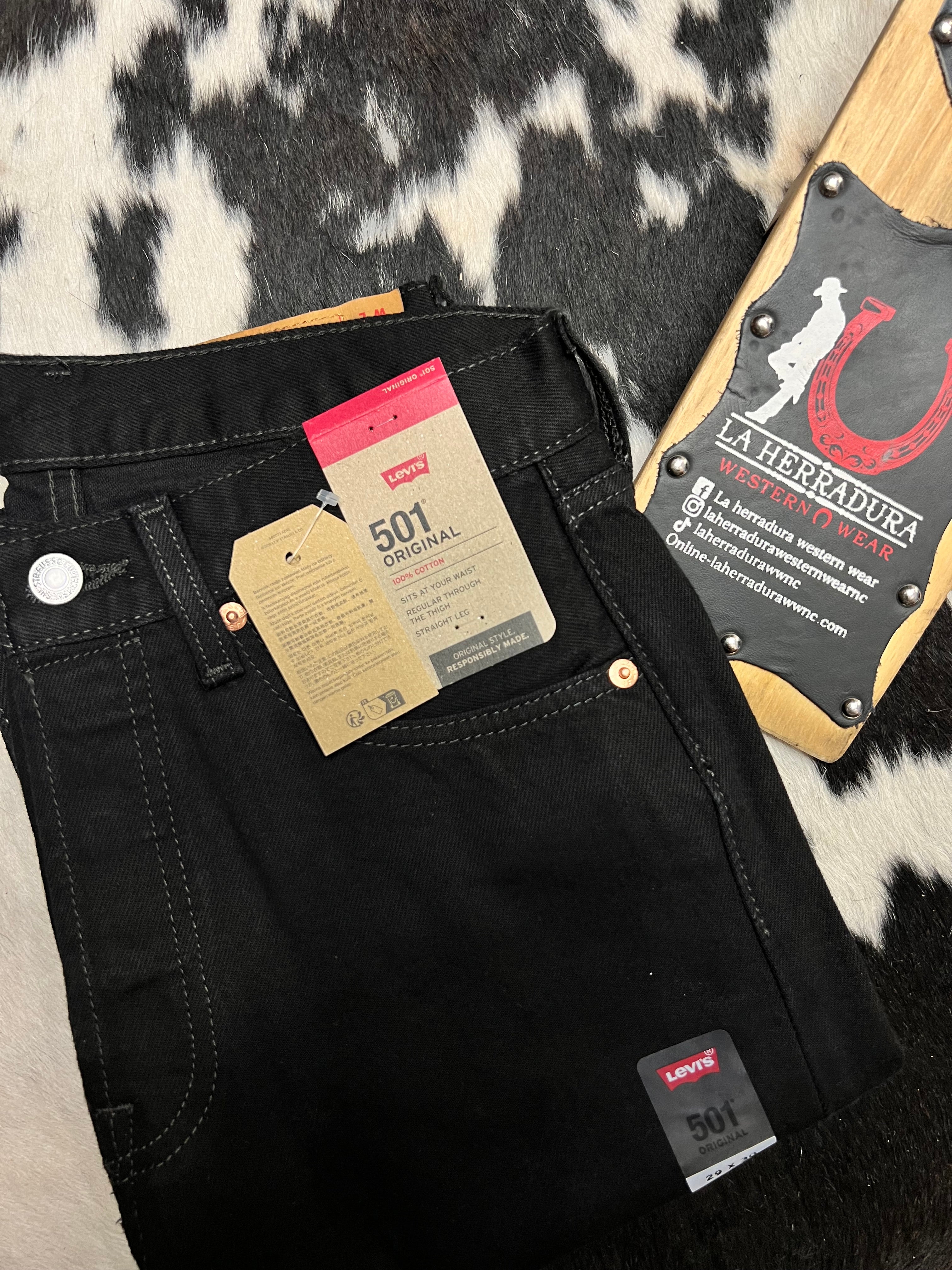 Levi’s 501 Original Straight Leg Jeans- Black