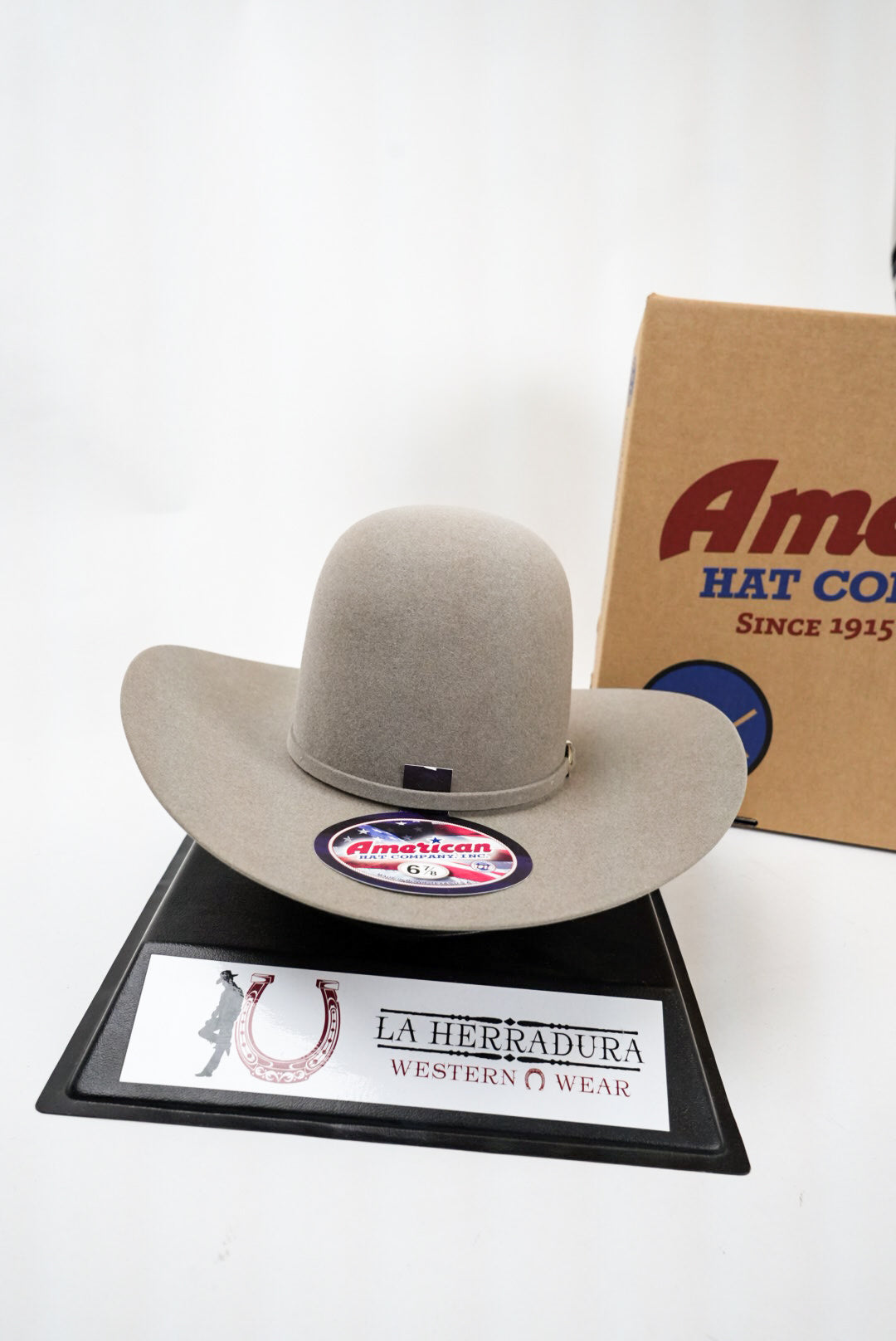 AMERICAN FELT HAT 40X OPEN CROWN NATURAL