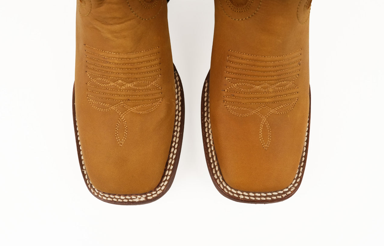 BOTAS DE MUJER LA HERRADURA EMILY PIEL CRAZY TAN PUNTA CUADRADA