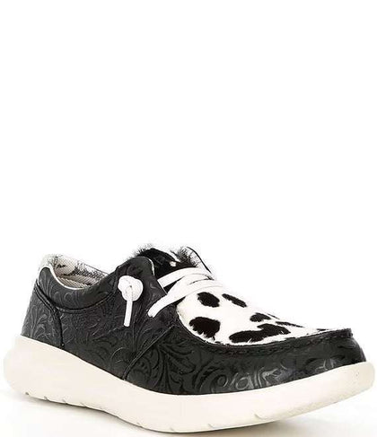 ARIAT  HILO BLACK FLORAL EMBOSS BLACK AND WHITE HAIR ON 10063882