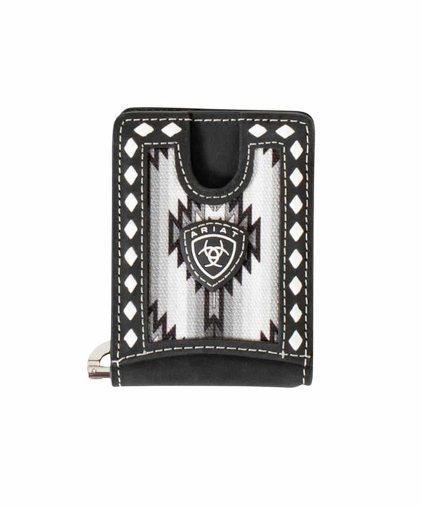 ARIAT CARTERA DE HOMBRE TARJETERO NEGRO AZTEC- A3559001