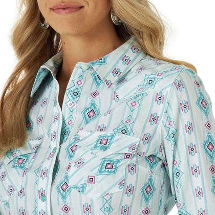 WRANGLER MUJER Largo Blanco/Turquesa 112315062