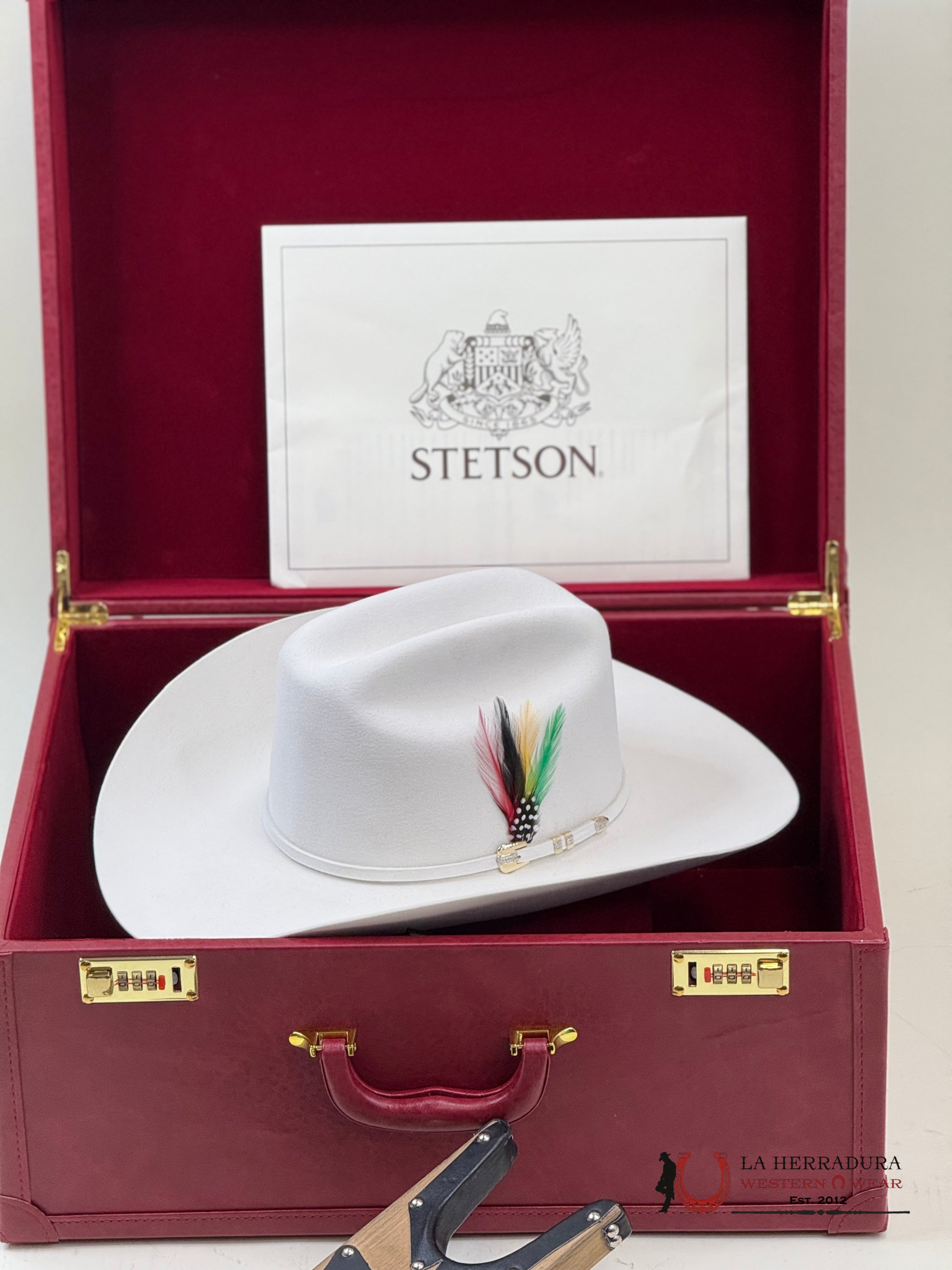 1000X Stetson El Diamante White Blanco Tejana