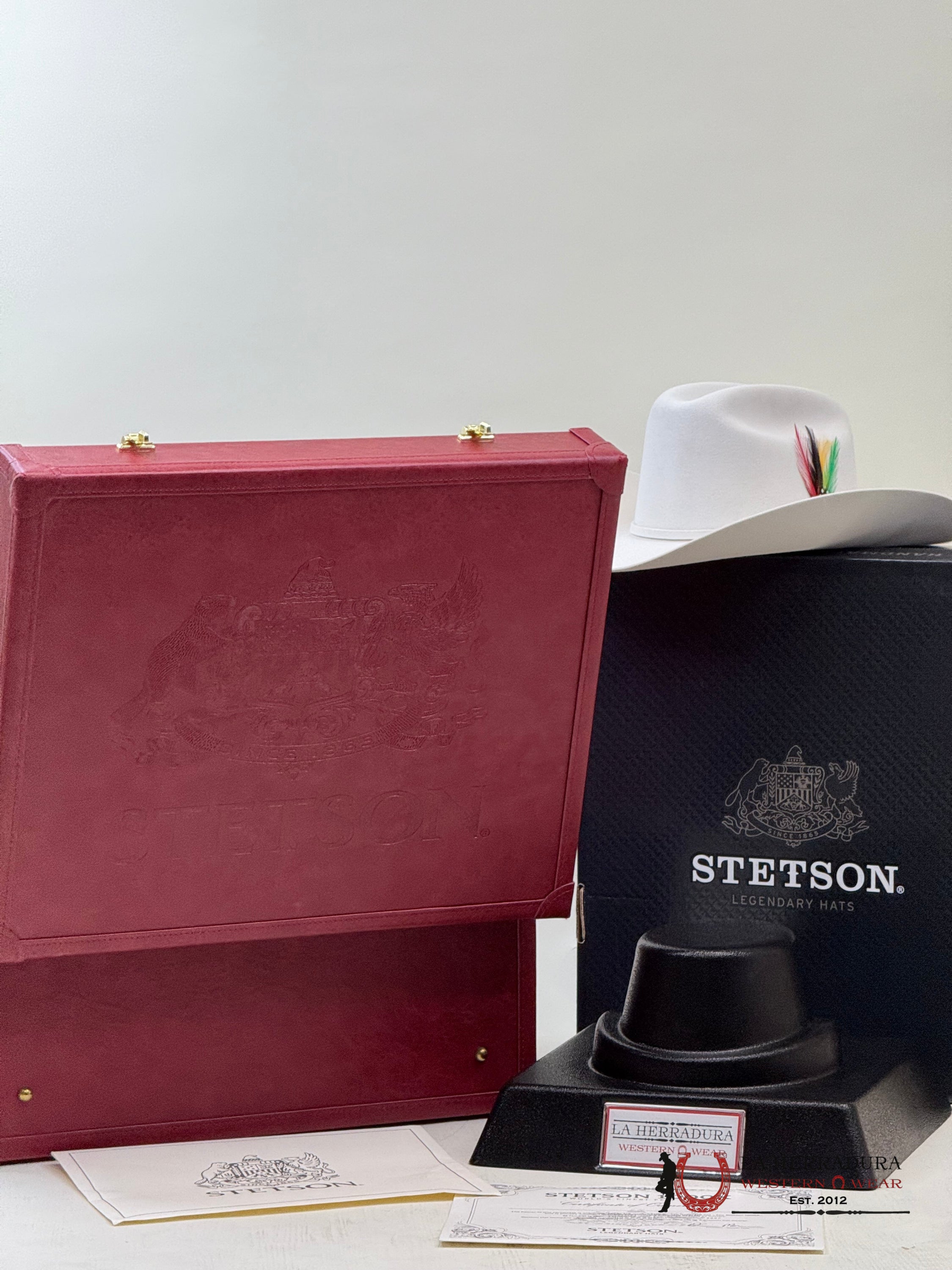 1000X Stetson El Diamante White Blanco Tejana