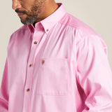 ARIAT Solid Twill Classic Fit Shirt PRISM PINK