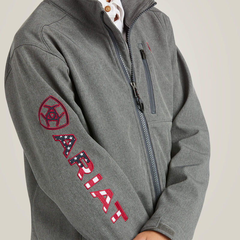 ARIAT BOYS CHARCOAL AMERICANA JACKET-10037366