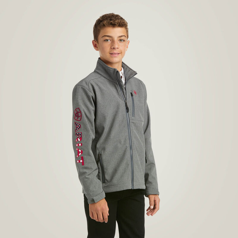 ARIAT BOYS CHARCOAL AMERICANA JACKET-10037366