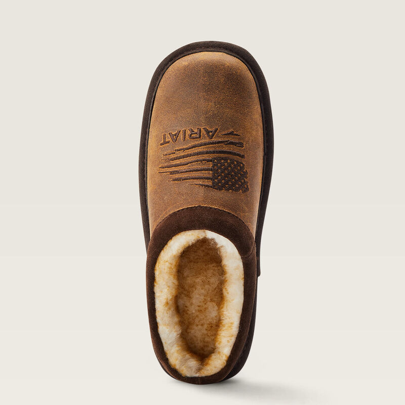 ARIAT KIDS PATRIOT SLIPPER BROWM