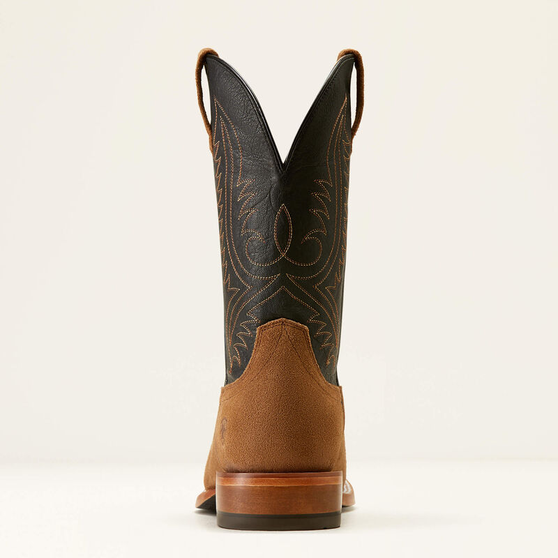 MENS ARIAT CIRCUIT PAXTON RANCH BROWN SUEDE BAYOU BLACK 0897