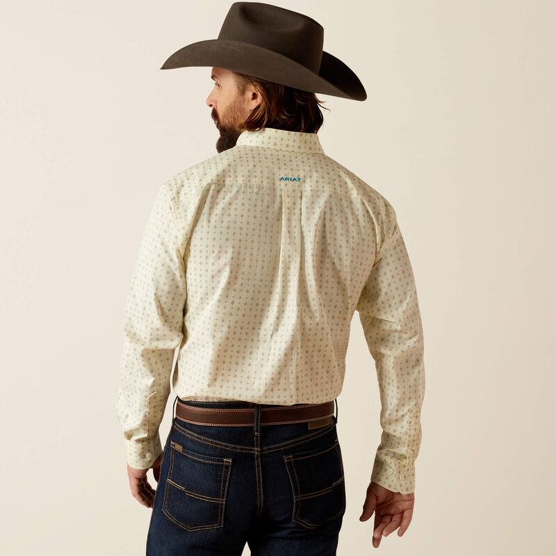 ARIAT CLASSIC WT GRIFFIN CREAM LONG SLEEVE SHIRT