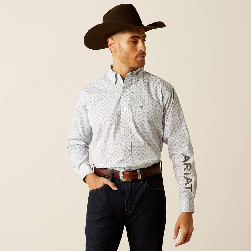 ARIAT CLASSIC TEAM KODY LIGHT BLE LONG SLEEVE SHIRT